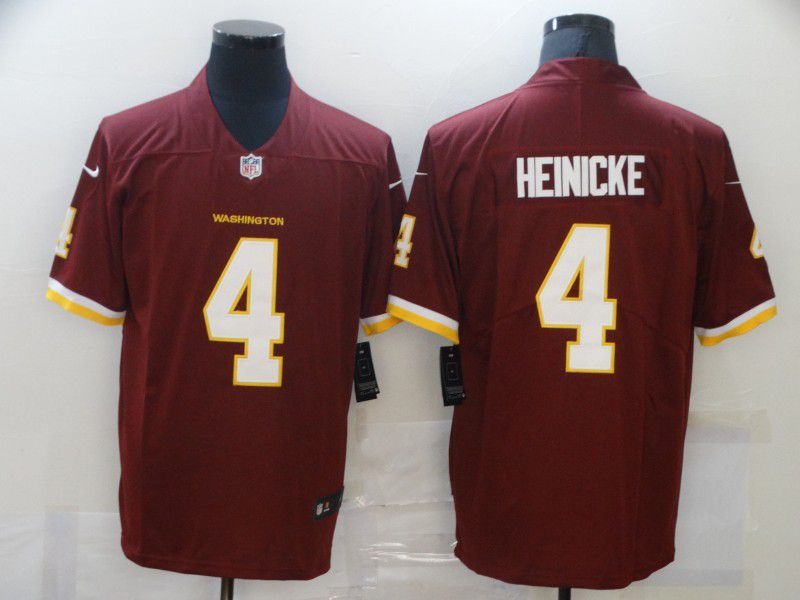 Men Washington Redskins #4 Heinicke Red Nike Vapor Untouchable Limited NFL Jersey->washington redskins->NFL Jersey